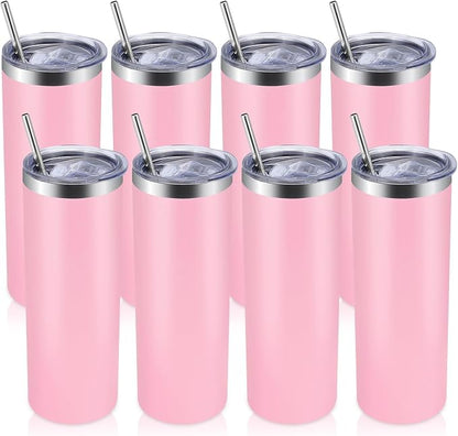 Volhoply 8 Pack Skinny Tumblers by LiveFully%EF%BC%8CDrinkFreely%E2%80%94KeepGoingwithVolhoply%EF%BC%81
