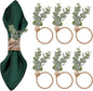 6 Pcs Rustic Farmhouse Napkin Rings by Unknown