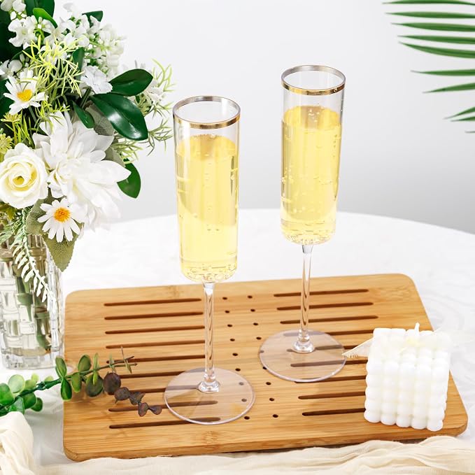 Ciaell 24 Pack Plastic Champagne Flutes - Image 6