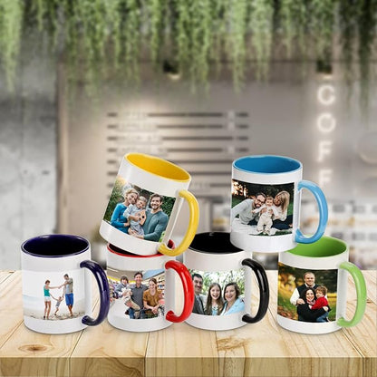 AVLA 6 Packs Porcelain Sublimation Mugs, 12 OZ Blank Drinking Cups - Image 7