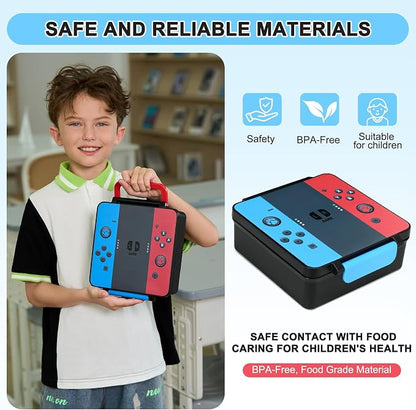 Gamer Bento Lunch Box for Kids, 60 OZ Kids Lunch Box - Image 5