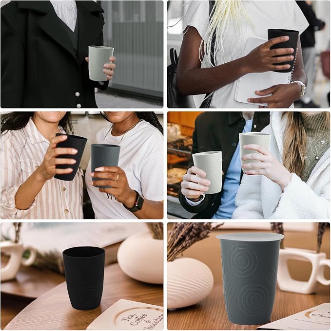 Wrova Wheat Straw Cups 16oz Set of 8 - Image 7