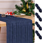 4 Pack Navy Blue Table Runner 17 x 108inch Cheesecloth Table Runner Boho Gauze by Lumaycens