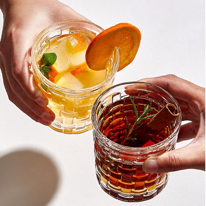 Dicunoy 6 Pack Juice Drinking Glasses, 8 oz Water Glasses - Image 3