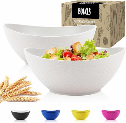 Wheat Straw Bowls Set of 2 by WROVA