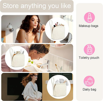 Corduroy Period Pouch for Women, Cute Sanitary Pad Pouch - Image 5