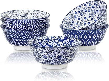 Selamica 7 inches Porcelain Cereal Bowl Set by Selamica