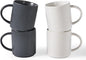 famiware Coffee Mug Set for 4, Star 16 oz Catering Mugs Cup Set by Famiware