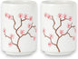 Urban Tokyo Asian Japanese Yunomi Style Handle-less Porcelain Tea Cups Tea Mug by Urban+Tokyo