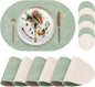 Faux Leather Placemats Set of 6 by yuuzue