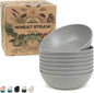Grow Forward Premium Wheat Straw Bowls Set of 8 by GrowForward