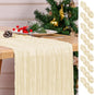 8 Pack Ivory Table Runner 17 x 108inch Cheesecloth Table Runner Boho Gauze by Lumaycens