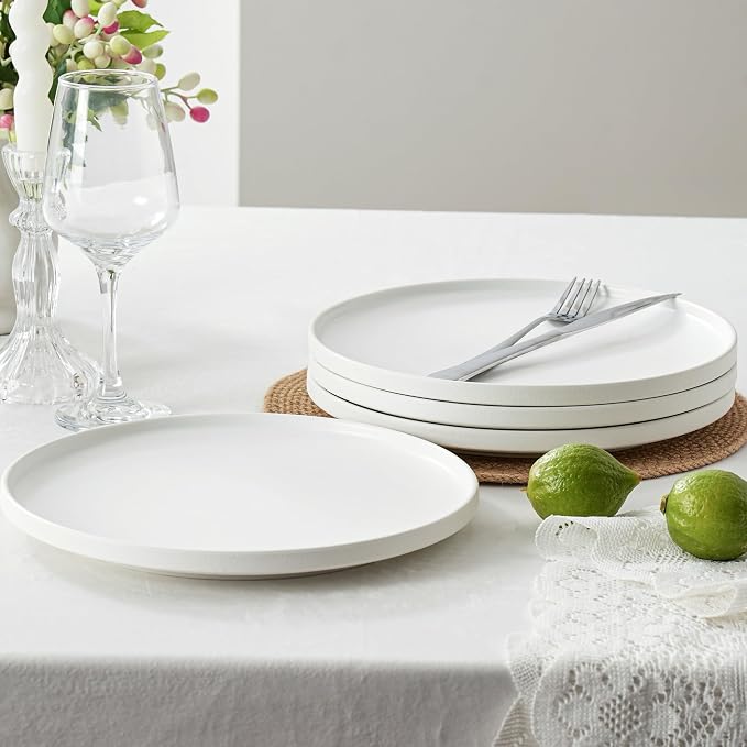 Ceramic Dinner Plates, 10.25 Inch, Set - Image 2
