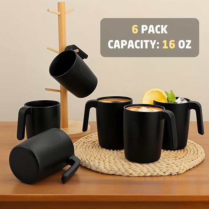 Wheat Straw Coffee Cups 16 OZ, Wheat Straw Cups - Image 7