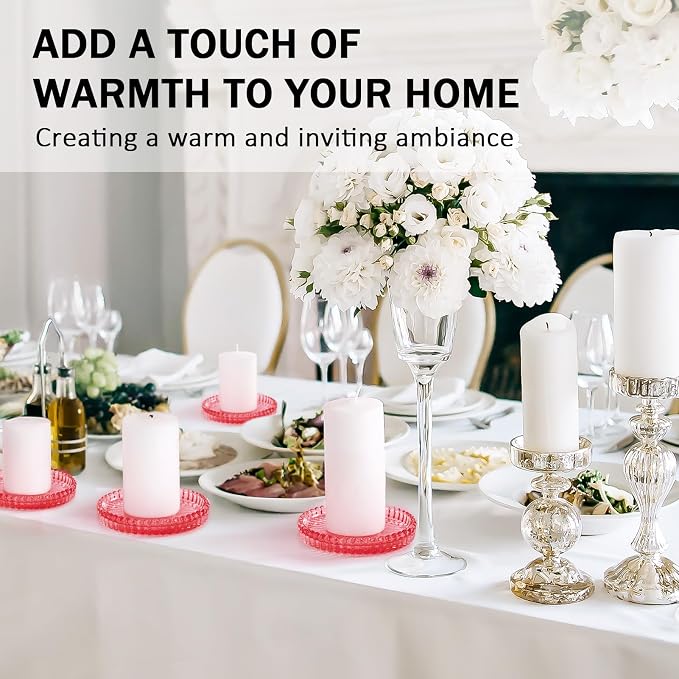 Modern Clear Glass Coasters Set of 6, Cute Coasters Table Mats - Image 7