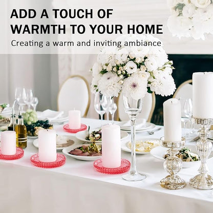 Modern Clear Glass Coasters Set of 6, Cute Coasters Table Mats - Image 7