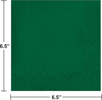 Hunter Green Luncheon Napkin, 2 Ply - Image 3