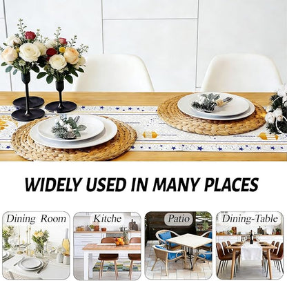 Ramadan Eid Mubarak Table Runner, Eid Al Adha Decorations, 13x72 Inches - Image 5