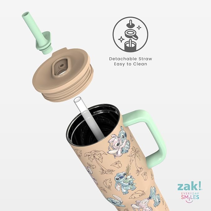 Zak Designs Stitch 30oz Spill-Proof Insulated Stainless Steel Tumbler | BPA Free - Image 6