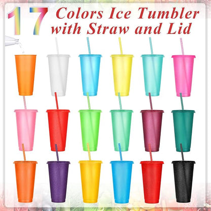 Honeydak 60 Pack Tumbler with Straw and Lid Bulk Cups - Image 3