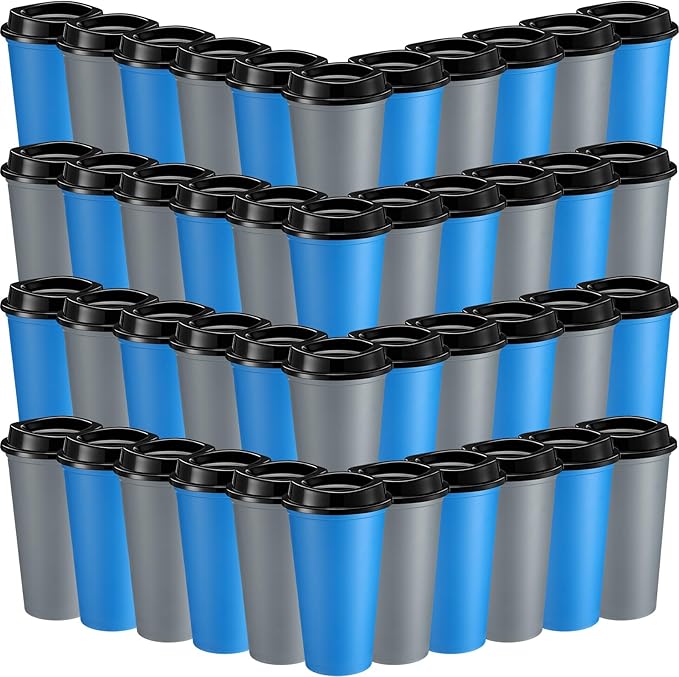 Honeydak 45 Pack 16 oz Reusable Coffee Cups by Honeydak
