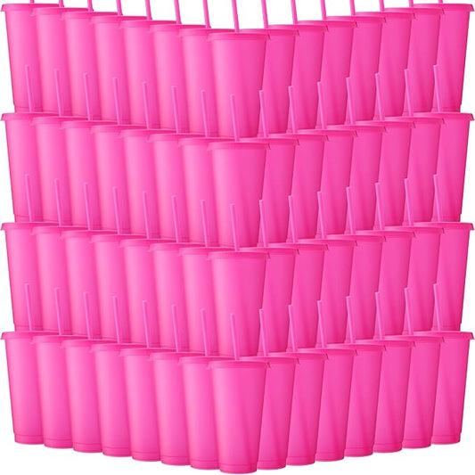 Honeydak 60 Pack Tumbler with Straw and Lid Bulk Cups by Honeydak