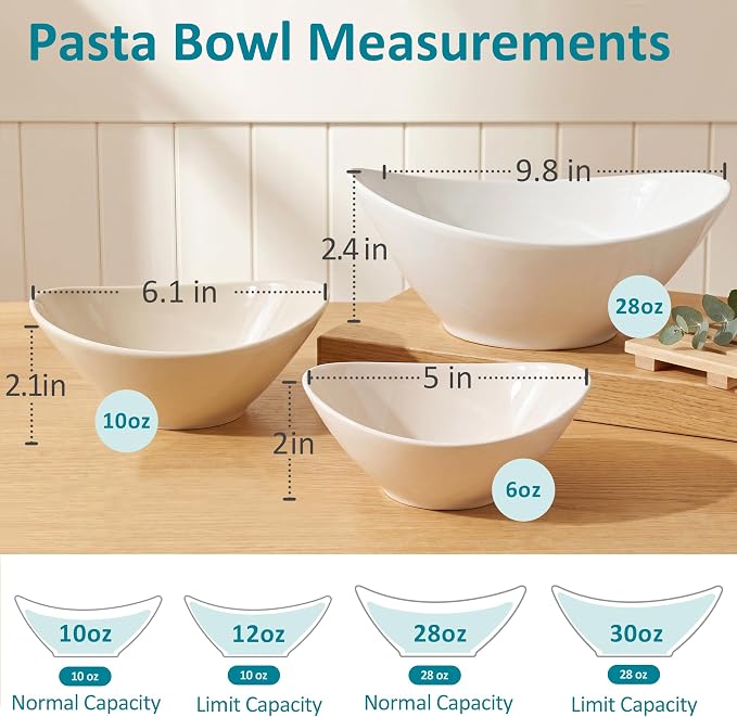 Teocera 5 Inch Porcelain Small Bowls Set, 6 Ounce small serving bowls - Image 3