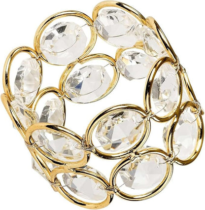 Efavormart 4PCS Bling Glass Crystal Gem Napkin Rings - Image 5