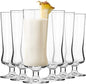 Krosno Cocktail & Long Drink Glasses, Set of 6, 10.1 oz, Avant-garde Collection – Pina Colada, Milkshake, Beer, Ice Cream, Cocktail Glass – Dishwasher Safe | Lead-Free Crystal Glass