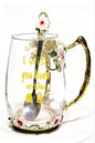 Unique Printing Glass Cup Flower Design Tea Cup Coffee Cup Ideal Christmas Gift by Guon-Wuvl