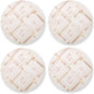 Rose Gold Pink Glitter Absorbent Coasters 4 Pcs Cork Board Craft Tea Insulation by KLL