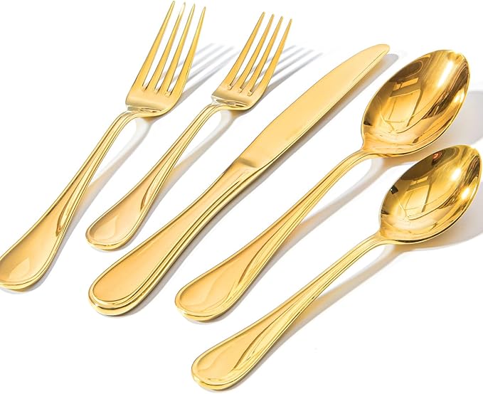 18/10 Stainless Steel Silverware Set by KINGSTONE