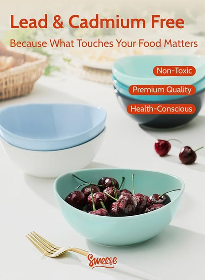 Sweese 18 oz Medium Porcelain Bowls - Image 9