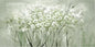 Modern Botanical Canvas Wall Art with Green and White Flower Artwork Minimalist Nature Poster Print for Living Room Bedroom Office Wall Decor 20x40 inch