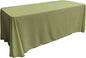 LA Linen Polyester Poplin Washable Rectangular Tablecloth, Stain and Wrinkle Resistant Table Cover 90x156, Fabric Table Cloth for Dinning, Kitchen, Party, Holiday 90 by 156-Inch, Sage Dark