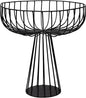 Serax Home Decor Fruit Bowl | Metal sculptures interior accessories by Antonino Sciortino | Oval Iron Kitchen Basket | Modern House Decor or Kitchen Storage for Counter and Table (bread basket, black)