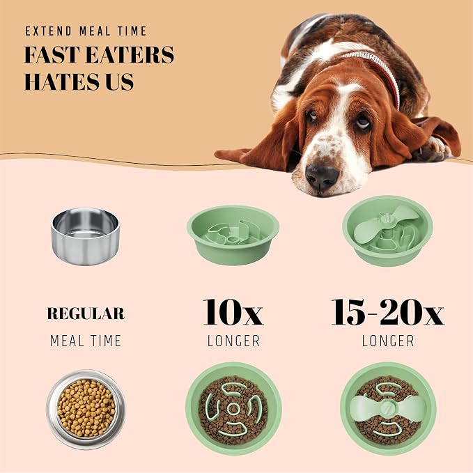 AVERYDAY Slow Feeder Dog Bowls for Medium Breed, 1.5 Cups Engagement Food - Image 5