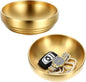 2 Pcs Gold Large Key Bowl, 7.4 Inch Decorative Key Bowl for Entryway Table Catch All Dish Gold Keys Bowls for Entryway Table Home Decor Centerpiece
