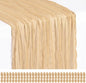 Showgeous 30 Pack Nude Cheesecloth Table Runner, 17 x 108 Inches | Boho by Showgeous