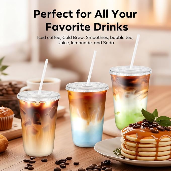 100 Pack 16 oz Plastic Cups - Image 3