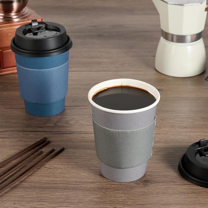 LITOPAK 100 Pack 12 oz Disposable Coffee Cups - Image 4