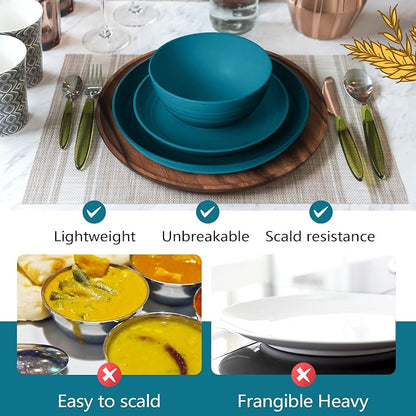 Teivio 32-Piece Plates and Bowls Sets - Image 5