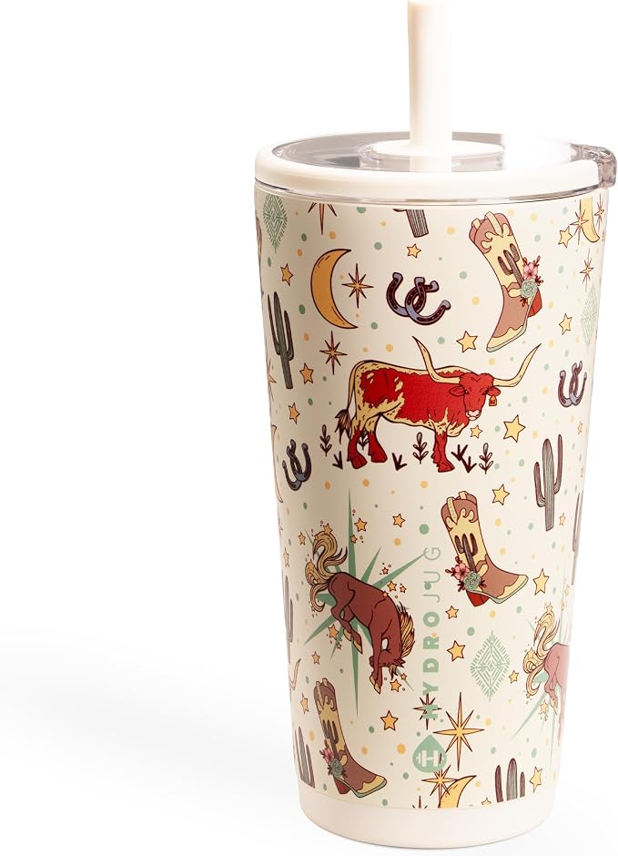 HydroJug Everyday Tumbler 20 oz, Ceramic-Lined Straw Cup by Hydrojug