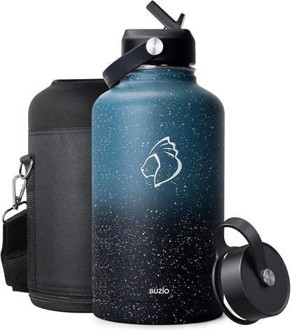 BUZIO 64 oz Insulated Stainless Steel Water Bottle by BUZIO