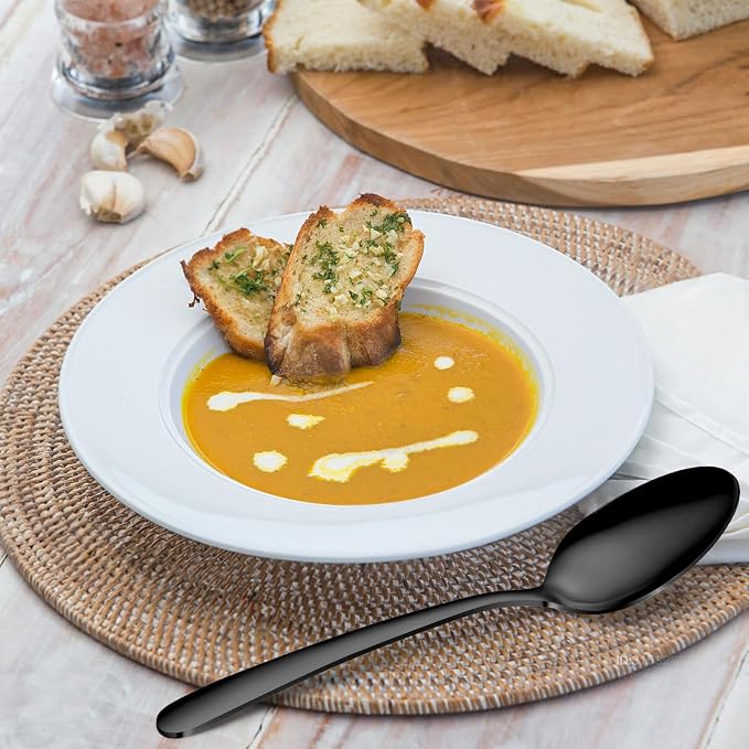 Hunnycook 60-Piece Black Silverware Set - Image 7