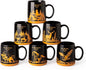 AmorArc 18oz Large Coffee Mugs Set of 6, Ceramic Coffee Mugs by AmorArc