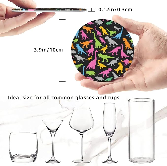 6 Pcs Leather Coasters for Drinks - Image 8
