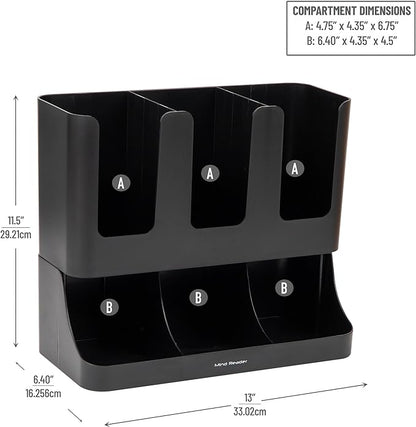 Mind Reader Condiment Station, 13 Inch Countertop Coffee Bar Organizer - Image 3