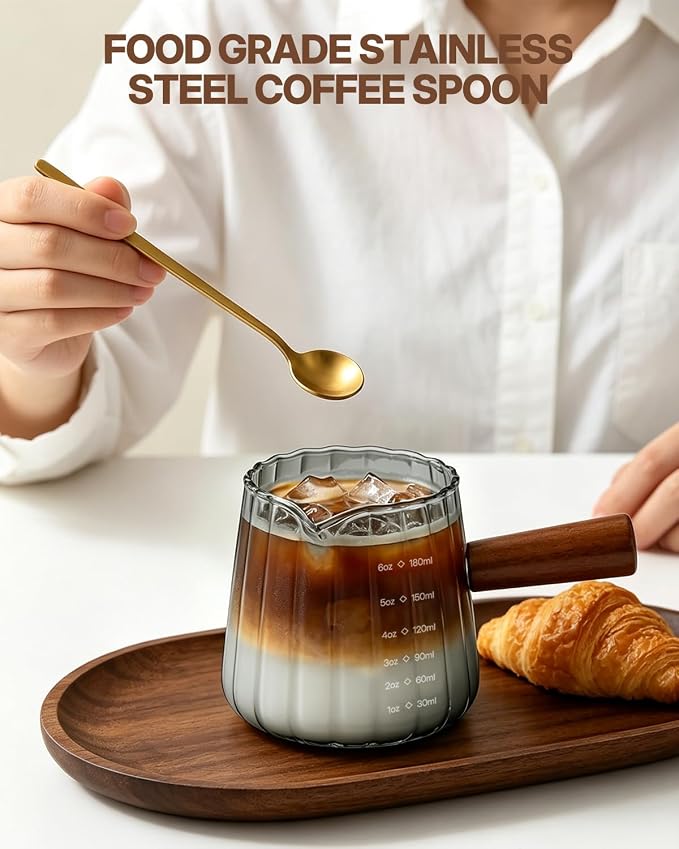2 PCS 6OZ Glass Espresso Cups - Image 3