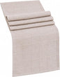 Plaid Table Runner, Woven Grid Pattern, Linen Texture Elegant Dining Table Decor by Raedan